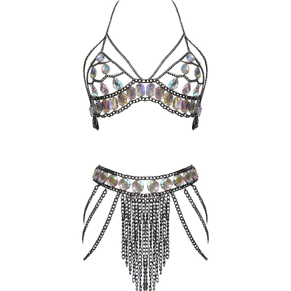 Women's Crystal Body Chain Sexy Suit Accessories Alloy Jewelry